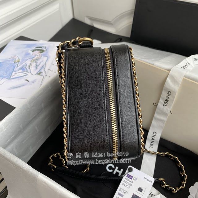 Chanel女包 香奈兒專櫃款手提肩背化妝盒子包 Chanel新款大號化妝包 AS93343  djc4332